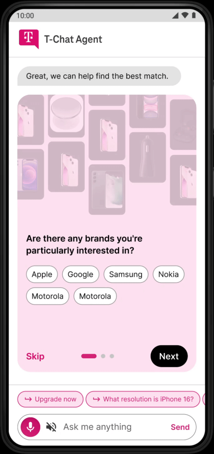 Clarify by tapping, not typing